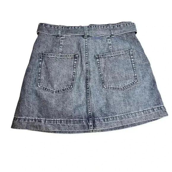WE THE FREE DENIM BELTED MINI SKIRT WOMEN’S•MEDIUM DENIM•SIZE 28 (US 6) - Picture 2 of 7